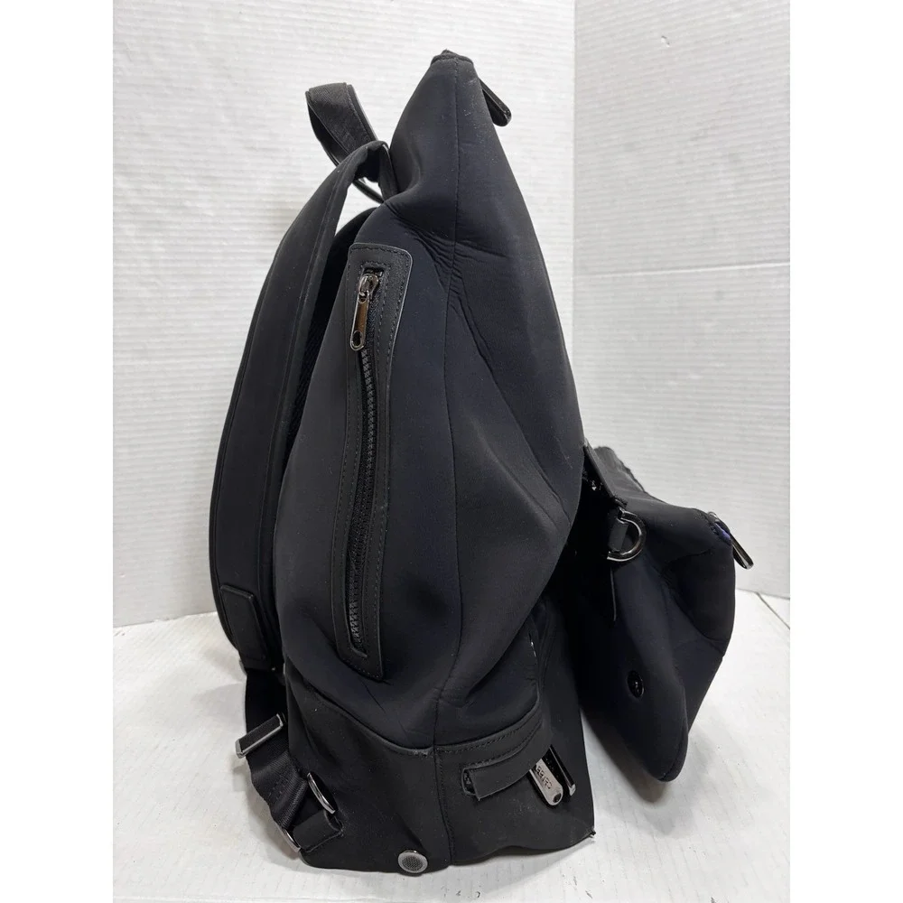 Caraa x Athleta Backpack Black Neoprene‎ Laptop Travel Bag Removable Pouch